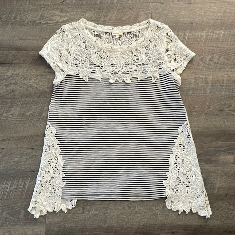 Anthropologie Meadow Rue Lace Top